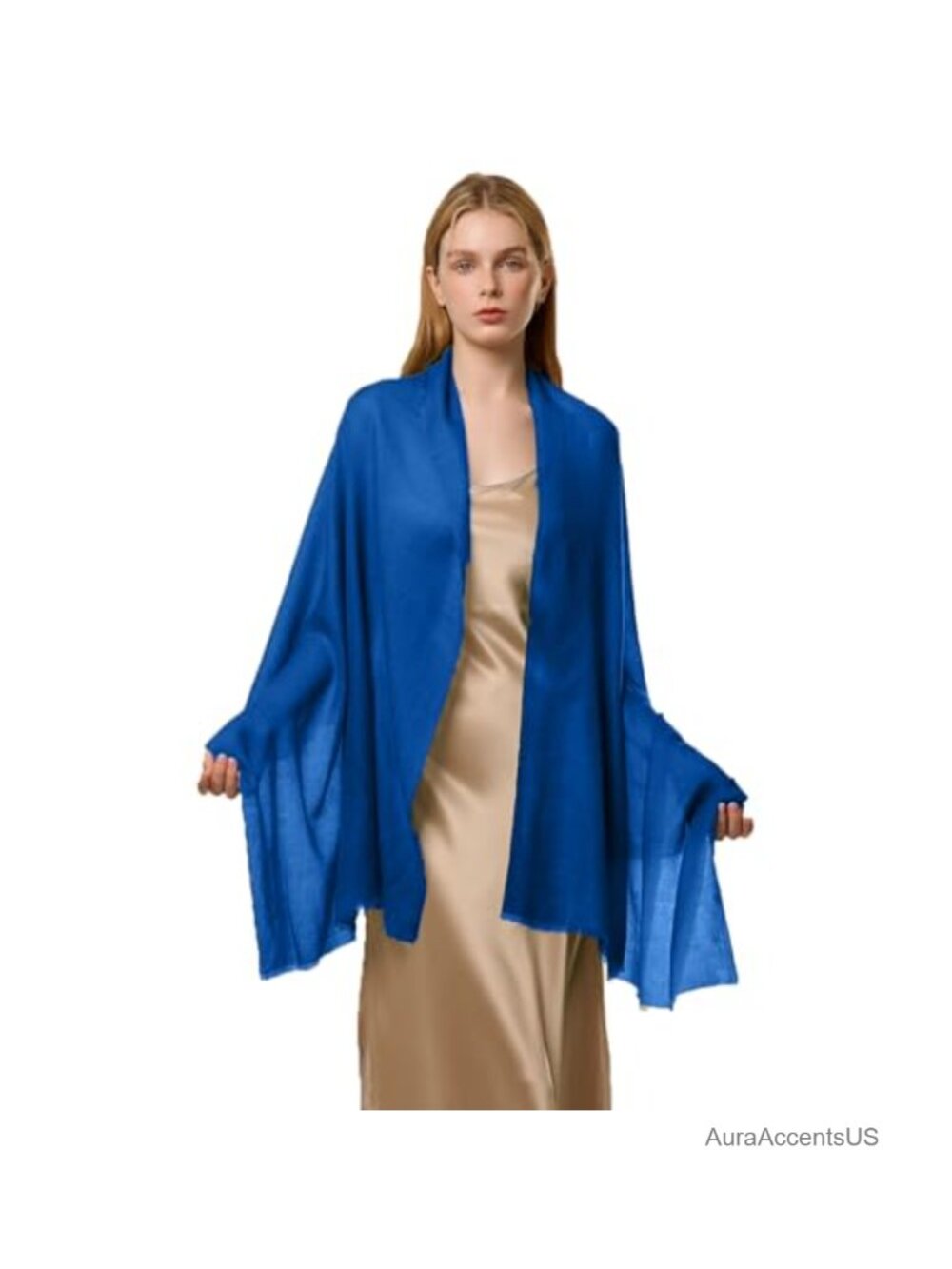 Luxury 100% Cashmere Shawl Wrap Extra Large Sheer 75x30 Lightweight Snuggle